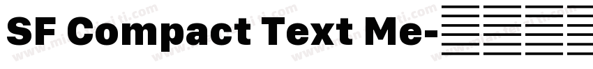 SF Compact Text Me字体转换